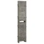 Biombo de 5 paneles de madera maciza gris 179x166 cm de vidaXL, Divisores de ambientes - Ref: Foro24-338576, Precio: 101,33 €...