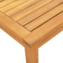 Tumbonas 2 uds con mesa madera maciza acacia y textileno taupe en Tumbonas | Comprar online en Foru.es