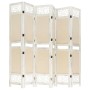 Biombo divisor de 6 paneles de tela color crema 210x165 cm de vidaXL, Divisores de ambientes - Ref: Foro24-338561, Precio: 10...