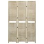 Biombo de 3 paneles de madera maciza de paulownia 105x165 cm de vidaXL, Divisores de ambientes - Ref: Foro24-338578, Precio: ...