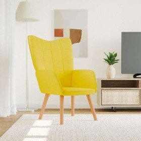 Sillón de relax de tela amarillo mostaza en Sillones | Comprar online en Foru.es