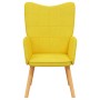 Sillón de relax de tela amarillo mostaza en Sillones | Comprar online en Foru.es