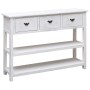 Aparador madera maciza de paulownia blanco antiguo 108x30x76 cm de vidaXL, Aparadores - Ref: Foro24-338552, Precio: 202,40 €,...