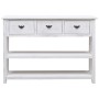 Aparador madera maciza de paulownia blanco antiguo 108x30x76 cm de vidaXL, Aparadores - Ref: Foro24-338552, Precio: 202,40 €,...