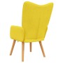 Sillón de relax de tela amarillo mostaza en Sillones | Comprar online en Foru.es