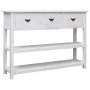 Aparador madera maciza de paulownia blanco antiguo 108x30x76 cm de vidaXL, Aparadores - Ref: Foro24-338552, Precio: 177,66 €,...