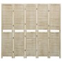 Biombo de 5 paneles de madera maciza de paulownia 175x165 cm de vidaXL, Divisores de ambientes - Ref: Foro24-338580, Precio: ...