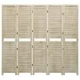 Biombo de 5 paneles de madera maciza de paulownia 175x165 cm de vidaXL, Divisores de ambientes - Ref: Foro24-338580, Precio: ...
