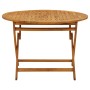 Mesa plegable de jardín de madera maciza de acacia 110 cm de vidaXL, Mesas de jardín - Ref: Foro24-316844, Precio: 162,52 €, ...