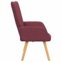 Sillón de relax de tela color rojo tinto en Sillones | Comprar online en Foru.es