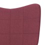 Sillón de relax de tela color rojo tinto en Sillones | Comprar online en Foru.es