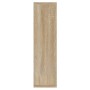 Mueble con espejo y luces LED roble Sonoma 76x15x55 cm de vidaXL, Tocadores de baño - Ref: Foro24-808858, Precio: 70,28 €, De...