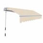 Toldo plegable de operación manual 300 cm crema en Toldos | Comprar online en Foru.es