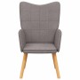 Sillón de relax de tela gris taupe en Sillones | Comprar online en Foru.es