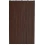 Brown galvanized steel roof panel 36 units 80x45 cm by vidaXL, Ceiling - Ref: Foro24-317206, Price: 132,13 €, Discount: %
