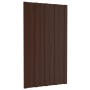 Panel para tejado acero galvanizado marrón 36 unidades 80x45 cm de vidaXL, Techo - Ref: Foro24-317206, Precio: 133,74 €, Desc...