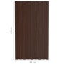 Panel para tejado acero galvanizado marrón 36 unidades 80x45 cm de vidaXL, Techo - Ref: Foro24-317206, Precio: 133,74 €, Desc...