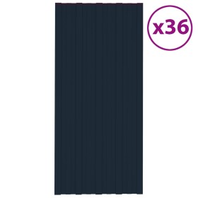 Panel para tejado acero galvanizado antracita 36 uds 100x45 cm de vidaXL, Techo - Ref: Foro24-317216, Precio: 165,07 €, Descu...
