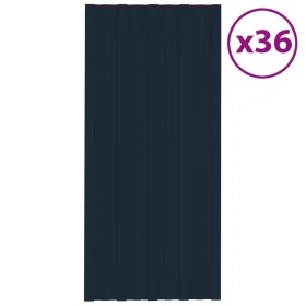 Panel para tejado acero galvanizado antracita 36 uds 100x45 cm de vidaXL, Techo - Ref: Foro24-317216, Precio: 176,48 €, Descu...