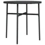 Mesita de centro de ratán sintético negro 45 cm de vidaXL, Mesas de jardín - Ref: Foro24-317174, Precio: 30,67 €, Descuento: %