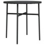 Mesita de centro de ratán sintético negro 45 cm de vidaXL, Mesas de jardín - Ref: Foro24-317174, Precio: 31,17 €, Descuento: %