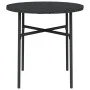 Mesita de centro de ratán sintético negro 45 cm de vidaXL, Mesas de jardín - Ref: Foro24-317174, Precio: 30,67 €, Descuento: %