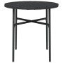 Mesita de centro de ratán sintético negro 45 cm de vidaXL, Mesas de jardín - Ref: Foro24-317174, Precio: 31,17 €, Descuento: %