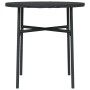 Mesita de centro de ratán sintético negro 45 cm de vidaXL, Mesas de jardín - Ref: Foro24-317174, Precio: 31,17 €, Descuento: %