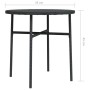 Mesita de centro de ratán sintético negro 45 cm de vidaXL, Mesas de jardín - Ref: Foro24-317174, Precio: 31,17 €, Descuento: %