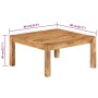 Mesa de centro de madera maciza de acacia 80x80x40 cm de vidaXL, Mesas de centro - Ref: Foro24-338031, Precio: 161,16 €, Desc...