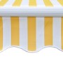 Toldo plegable motorizado 400 cm amarillo y blanco en Toldos | Comprar online en Foru.es