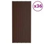 Panel de tejado acero galvanizado marrón 36 unidades 100x45 cm de vidaXL, Techo - Ref: Foro24-317218, Precio: 162,73 €, Descu...