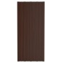 Panel de tejado acero galvanizado marrón 36 unidades 100x45 cm de vidaXL, Techo - Ref: Foro24-317218, Precio: 166,28 €, Descu...