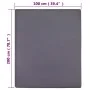 Sábana bajera jersey algodón antracita 100x200 cm de vidaXL, Sábanas - Ref: Foro24-136192, Precio: 14,58 €, Descuento: %