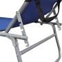 Tumbona plegable con toldo aluminio azul de vidaXL, Tumbonas - Ref: Foro24-47769, Precio: 58,69 €, Descuento: %