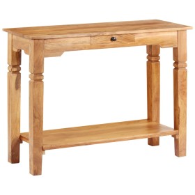 Mesa consola de madera maciza de acacia 100x40x76 cm de vidaXL, Mesas auxiliares - Ref: Foro24-338033, Precio: 205,40 €, Desc...