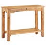 Mesa consola de madera maciza de acacia 100x40x76 cm de vidaXL, Mesas auxiliares - Ref: Foro24-338033, Precio: 205,40 €, Desc...