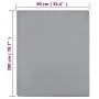 Sábanas bajeras jersey 2 uds algodón gris 90x200 cm de vidaXL, Sábanas - Ref: Foro24-136201, Precio: 21,36 €, Descuento: %