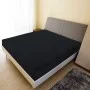 Sábana bajera jersey algodón negro 90x200 cm de vidaXL, Sábanas - Ref: Foro24-136210, Precio: 13,96 €, Descuento: %