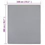 Sábanas bajeras jersey 2 uds algodón gris 140x200cm de vidaXL, Sábanas - Ref: Foro24-136205, Precio: 25,18 €, Descuento: %