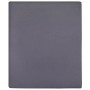 Sábanas bajeras jersey 2 uds algodón gris antracita 180x200 cm de vidaXL, Sábanas - Ref: Foro24-136199, Precio: 31,65 €, Desc...