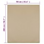 Sábanas bajeras jersey 2 uds algodón gris taupe 90x200 cm de vidaXL, Sábanas - Ref: Foro24-136221, Precio: 23,87 €, Descuento: %
