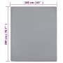 Sábanas bajeras jersey 2 uds algodón gris 160x200 cm de vidaXL, Sábanas - Ref: Foro24-136207, Precio: 29,11 €, Descuento: %