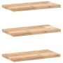 Estantes flotantes 3 uds madera acacia sin tratar 40x20x2 cm en Estanterías | Comprar online en Foru.es