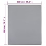 Sábana bajera jersey algodón gris 100x200 cm de vidaXL, Sábanas - Ref: Foro24-136202, Precio: 17,15 €, Descuento: %