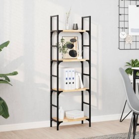 Estantes flotantes 4 uds madera acacia sin tratar 40x20x2 cm en Estanterías | Comprar online en Foru.es