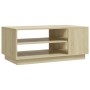 Mesa de centro madera de ingeniería roble Sonoma 102x55x43 cm de vidaXL, Mesas de centro - Ref: Foro24-810283, Precio: 68,76 ...
