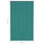 Grün verzinktes Stahldachpaneel 36 Einheiten 80x45 cm von vidaXL, Decke - Ref: Foro24-317200, Preis: 117,10 €, Rabatt: %