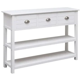 Solid white paulownia wood sideboard 108x30x76 cm by vidaXL, Sideboards - Ref: Foro24-338545, Price: 134,33 €, Discount: %