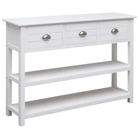 Aparador madera maciza de paulownia blanco 108x30x76 cm de vidaXL, Aparadores - Ref: Foro24-338545, Precio: 134,33 €, Descuen...